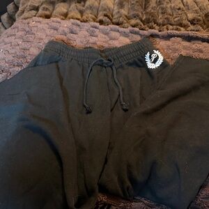 PINK Victoria's Secret Black Wide Leg Pants